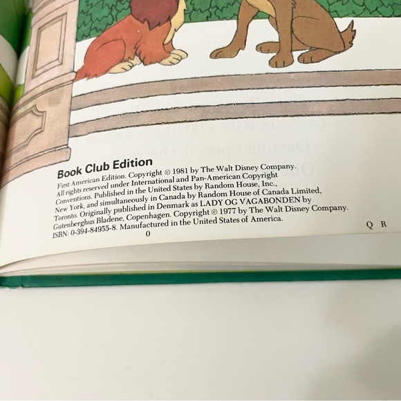 Vintage Disney Lady and the Tramp Hardcover Book - Picture 10 of 11
